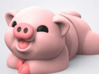 Flexible Happy Pig