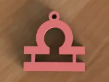 Zodiac Libra Keychain-0