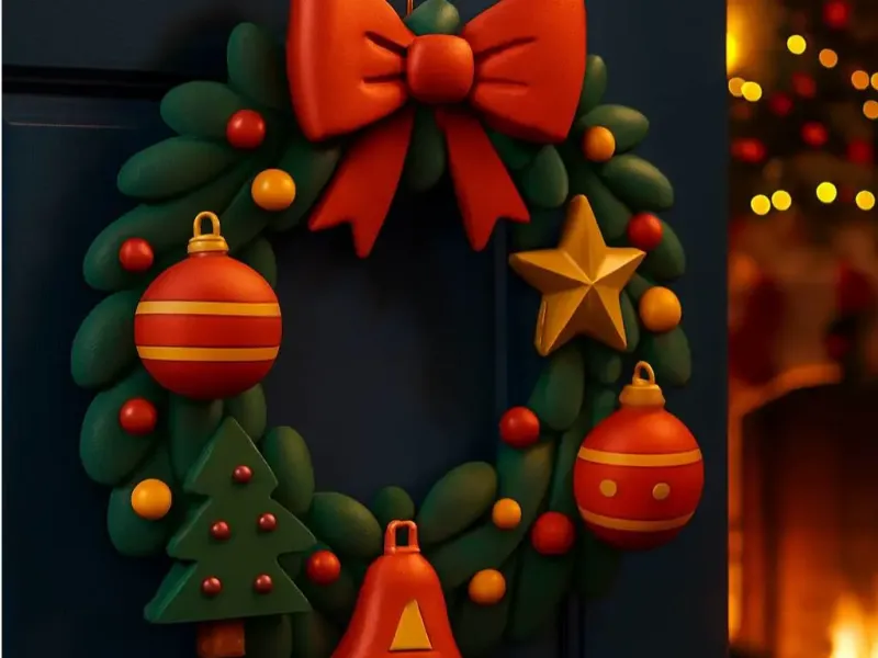The Wreath That’s Been to Too Many Christmas Parties