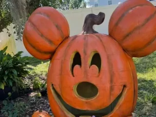 5ft 5 Mickey Pumpkin Front Side by Joseph Garmer
