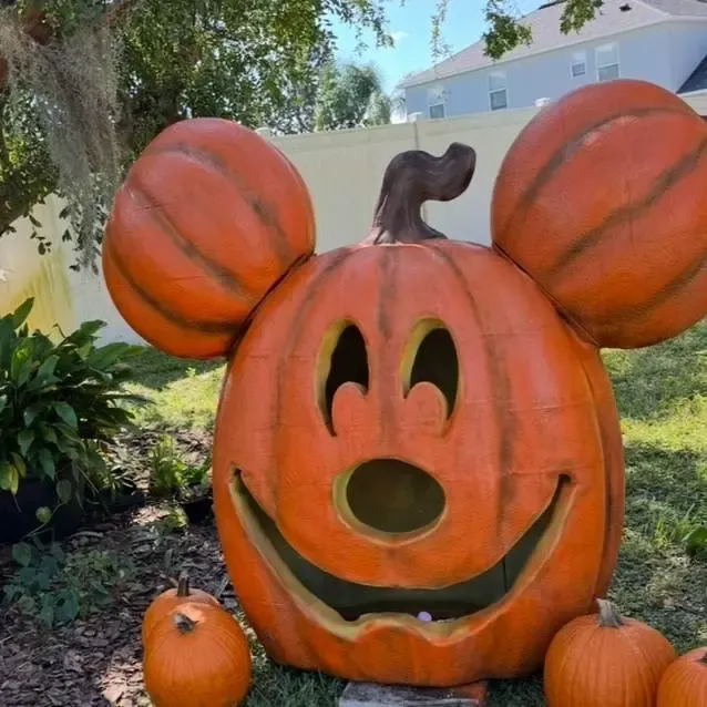 5ft 5 Mickey Pumpkin Front Side by Joseph Garmer