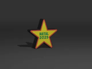 mini Estrela Natal 2025 Lightbox 15cm