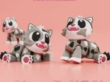 Articulated Cat STL & 3MF – Flexi Print in place animal-1