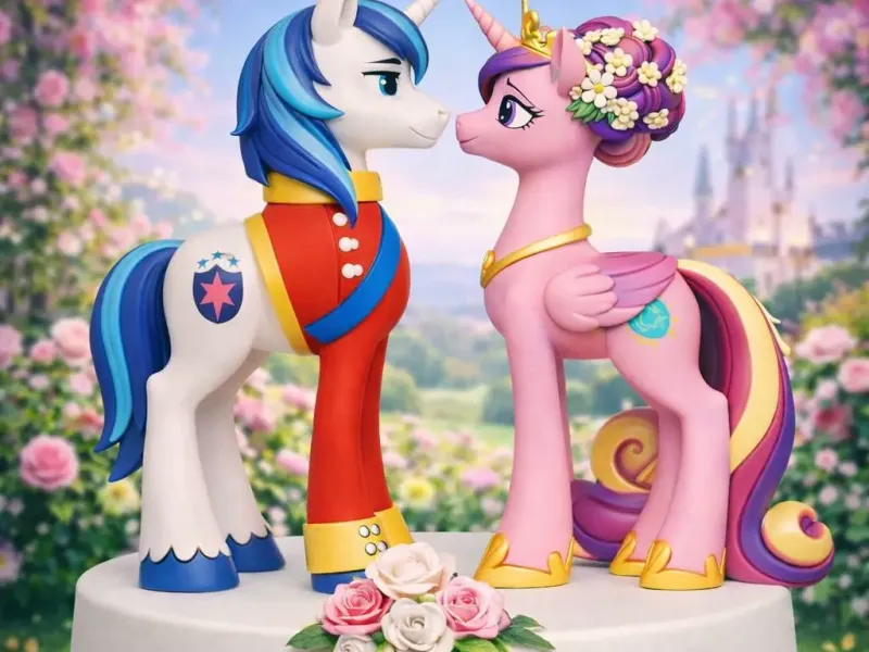 Topper de boda de MLP (Shining armour y Cadance)