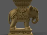 Elephant Table-Pot-planter-candy container-urn-candle holder-7