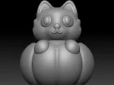 Knitted Pumpkin Cat-5