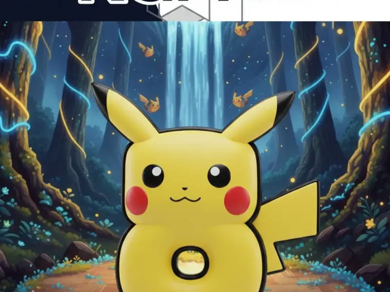 Number 8 -Pikachu Inspired 3D Number Collection