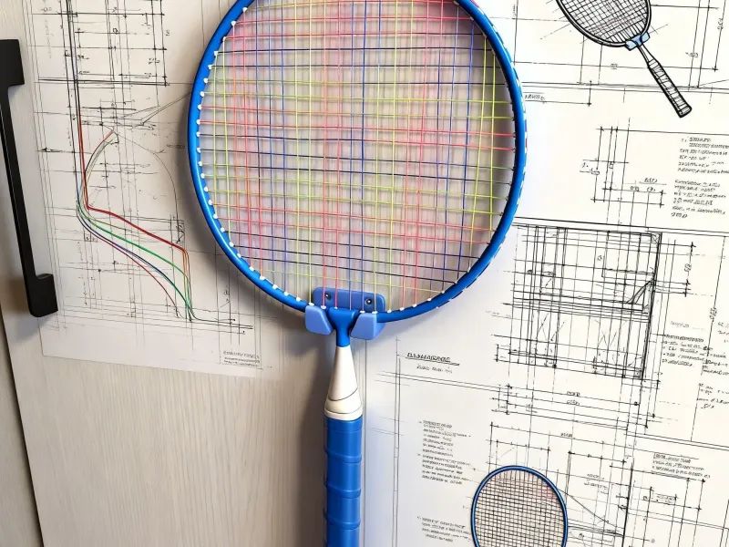Badmintonracket Wandhouder