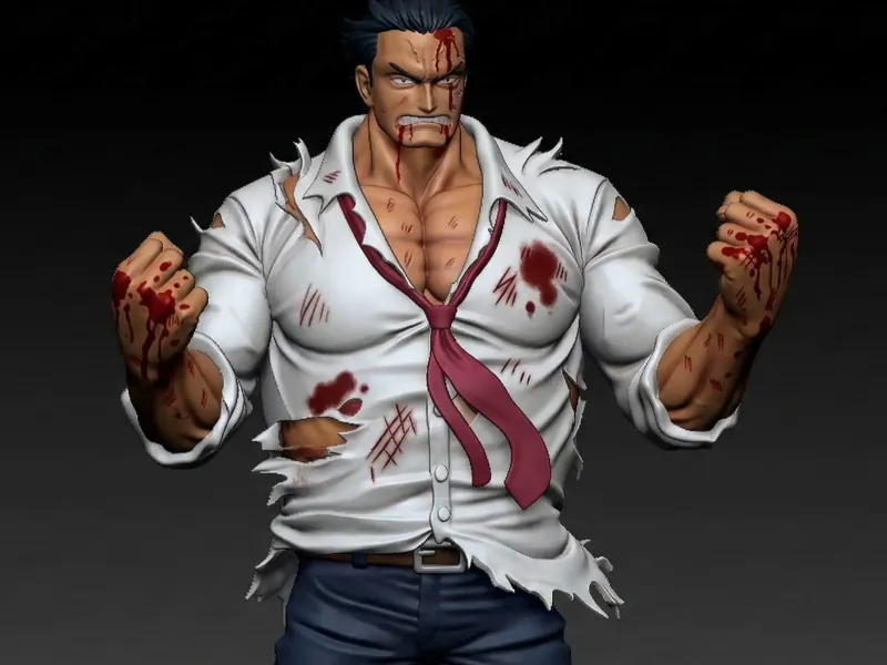 Garp fanart - God valley - One piece