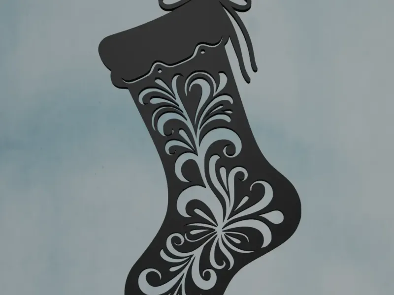 Christmas Stocking Wall Art