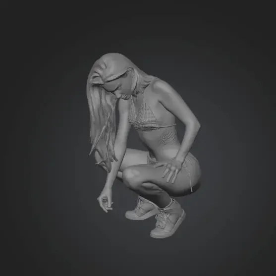 Kneeling Woman