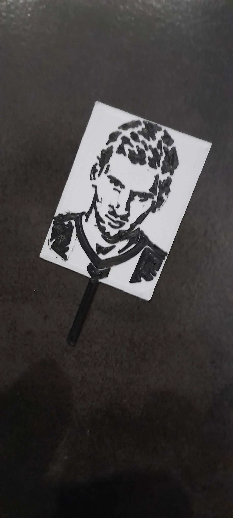 Messi Portrait Cake cup cake topper