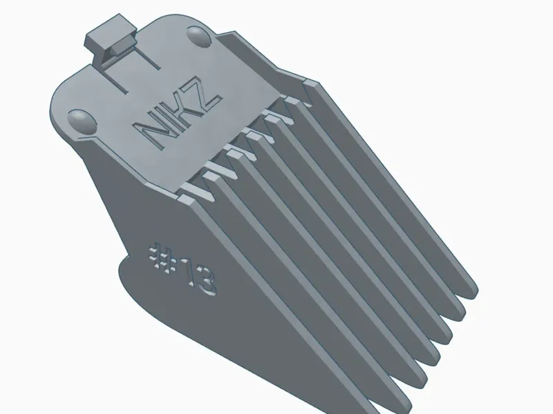 Pente Guia para Máquina de Cortar Cabelo 3D Guia de Corte Personalizado #13 – 41mm