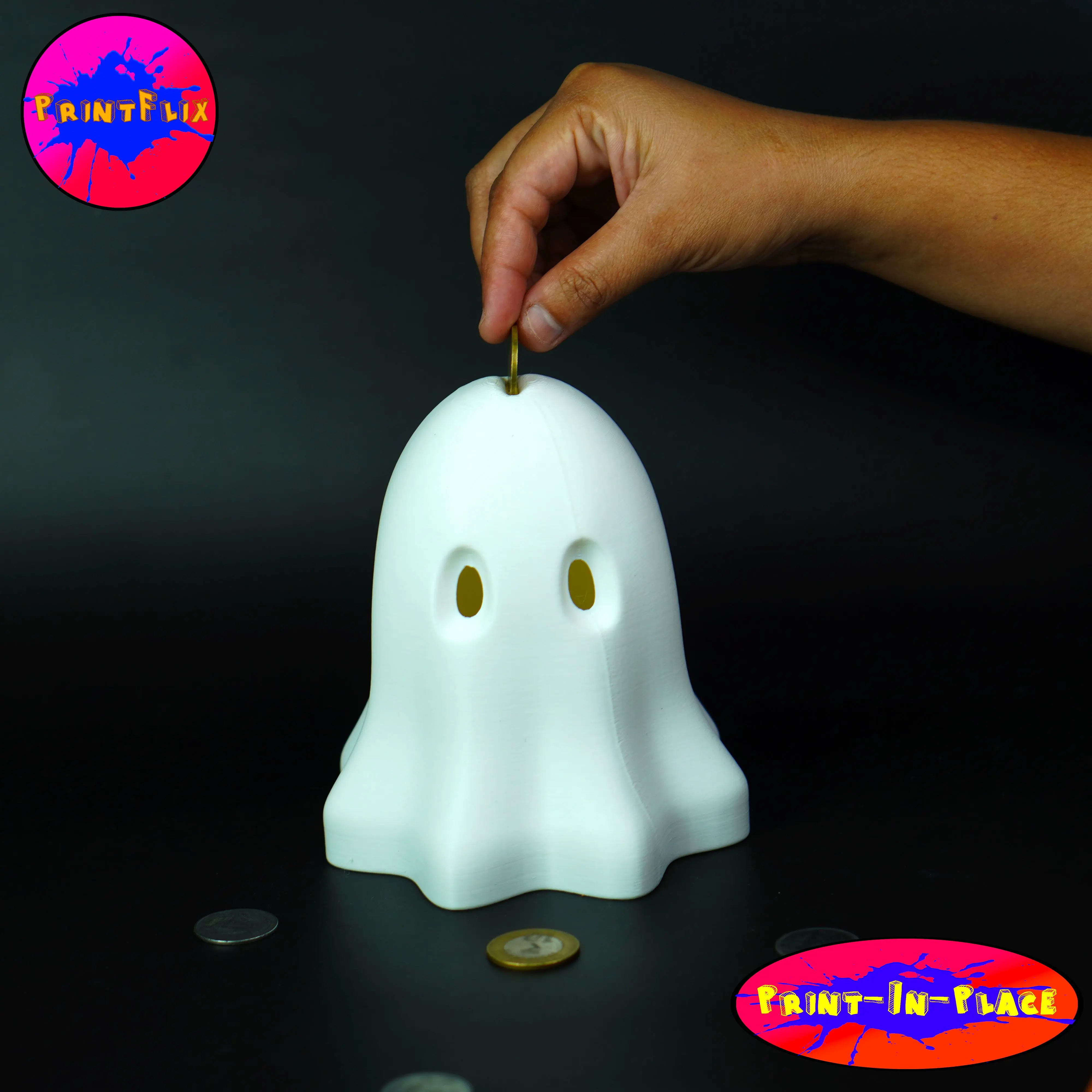 GHOST PIGGY BANK | 3D models download | Creality Cloud