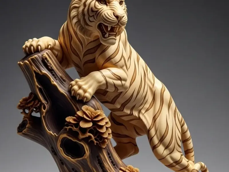 Tigre em tronco