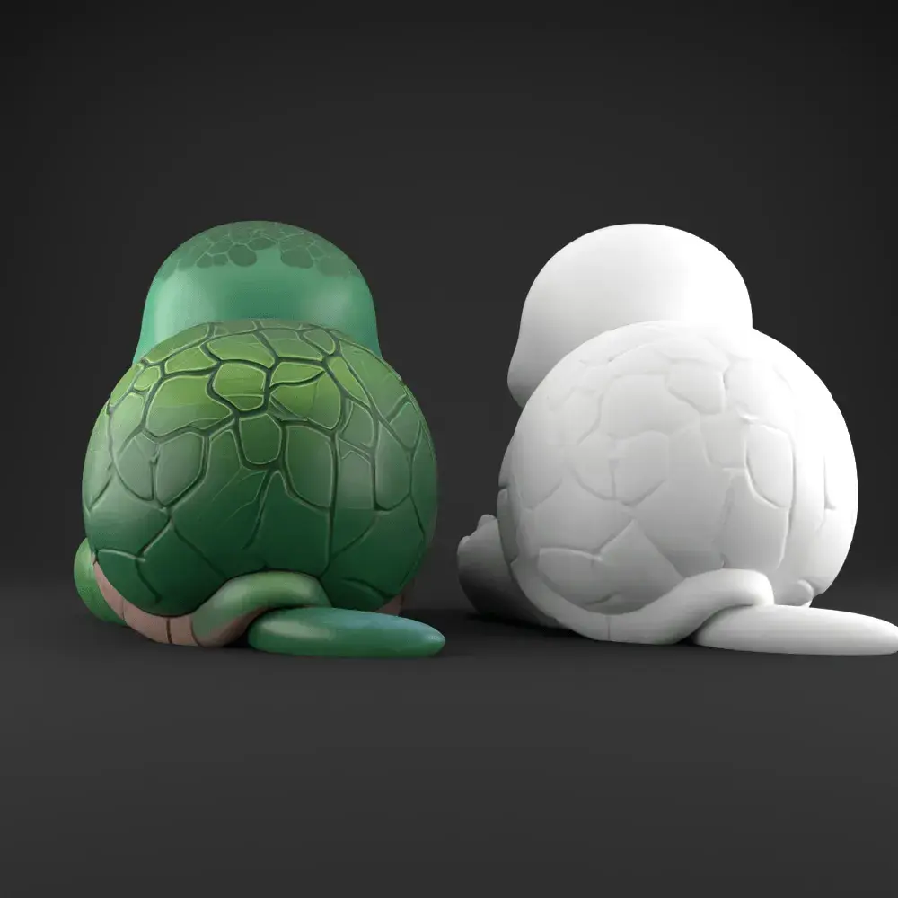 Cute Loved Turtle 3D Model – Heart Hands STL for Decoration