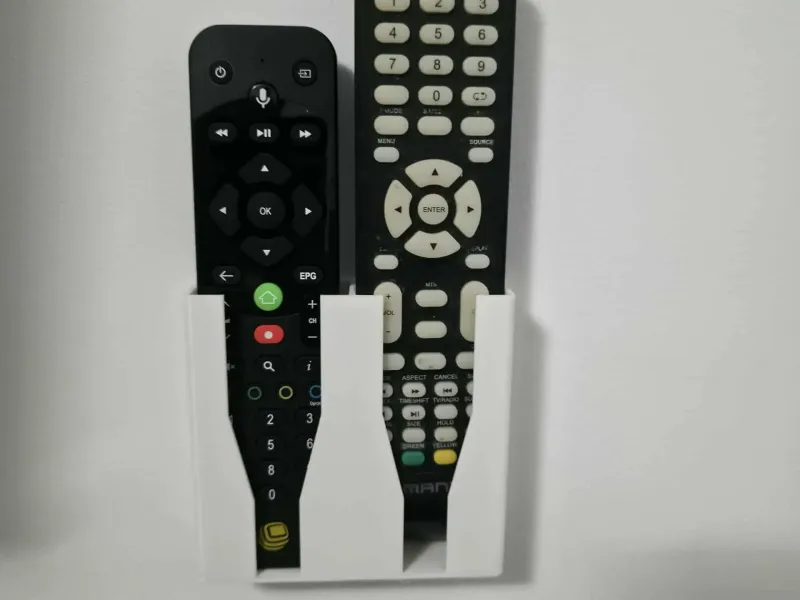 double remote control holder