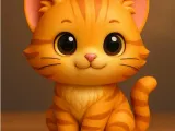 Gatita Chibi Naranjita-0