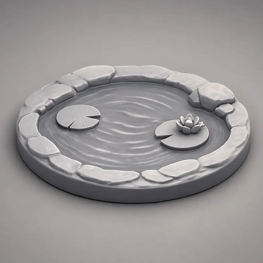 Desk goose pond stand