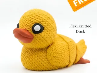 FREE Flexi Knitted Duck STL 🦆 | Join Patreon for cute model