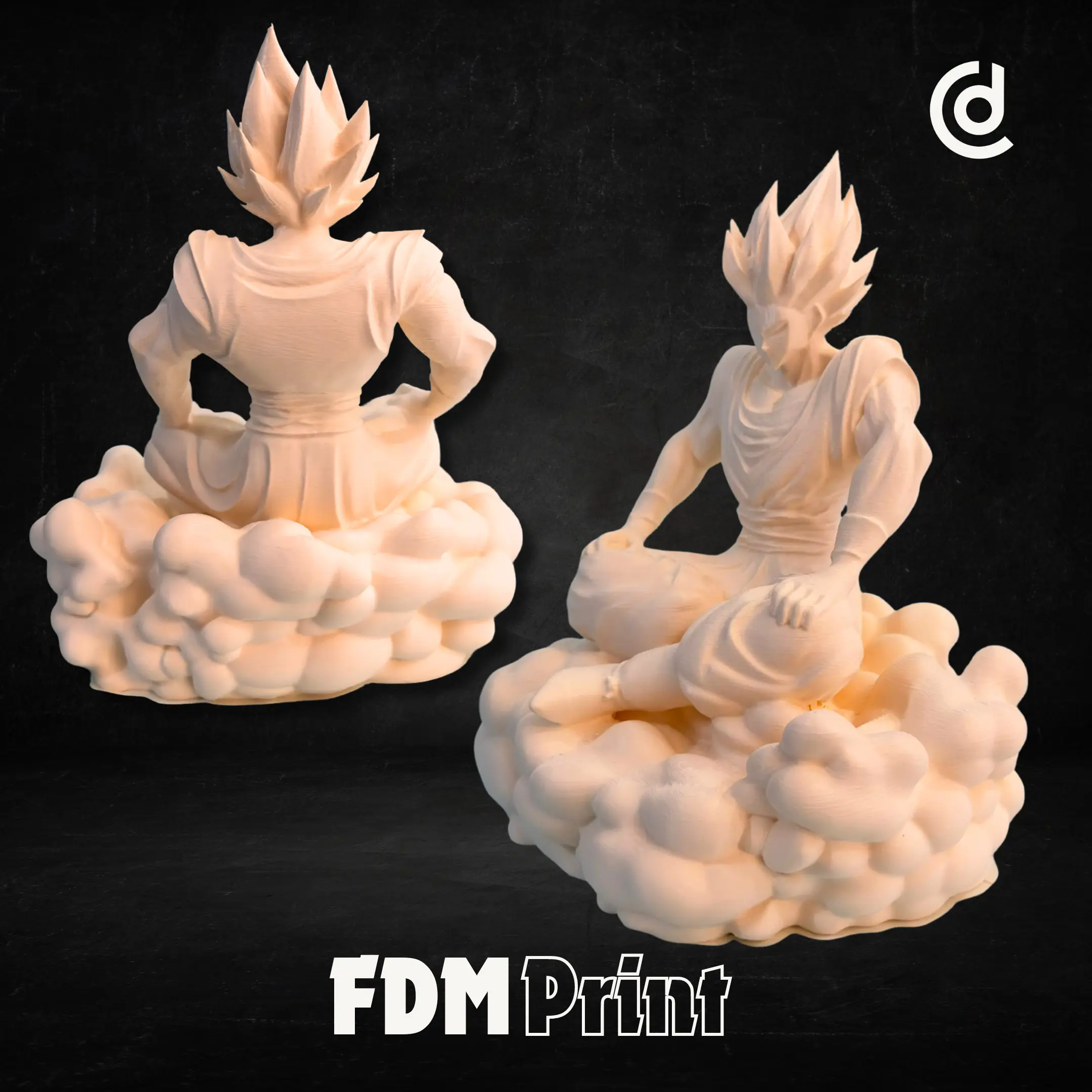 Dragon Ball Z Goku on Nimbus | Ready to Print
