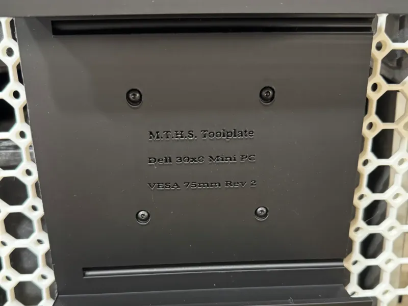 Dell Optiplex 30x0 mini PC VESA 75 Tool Plate for M.T.H.S.