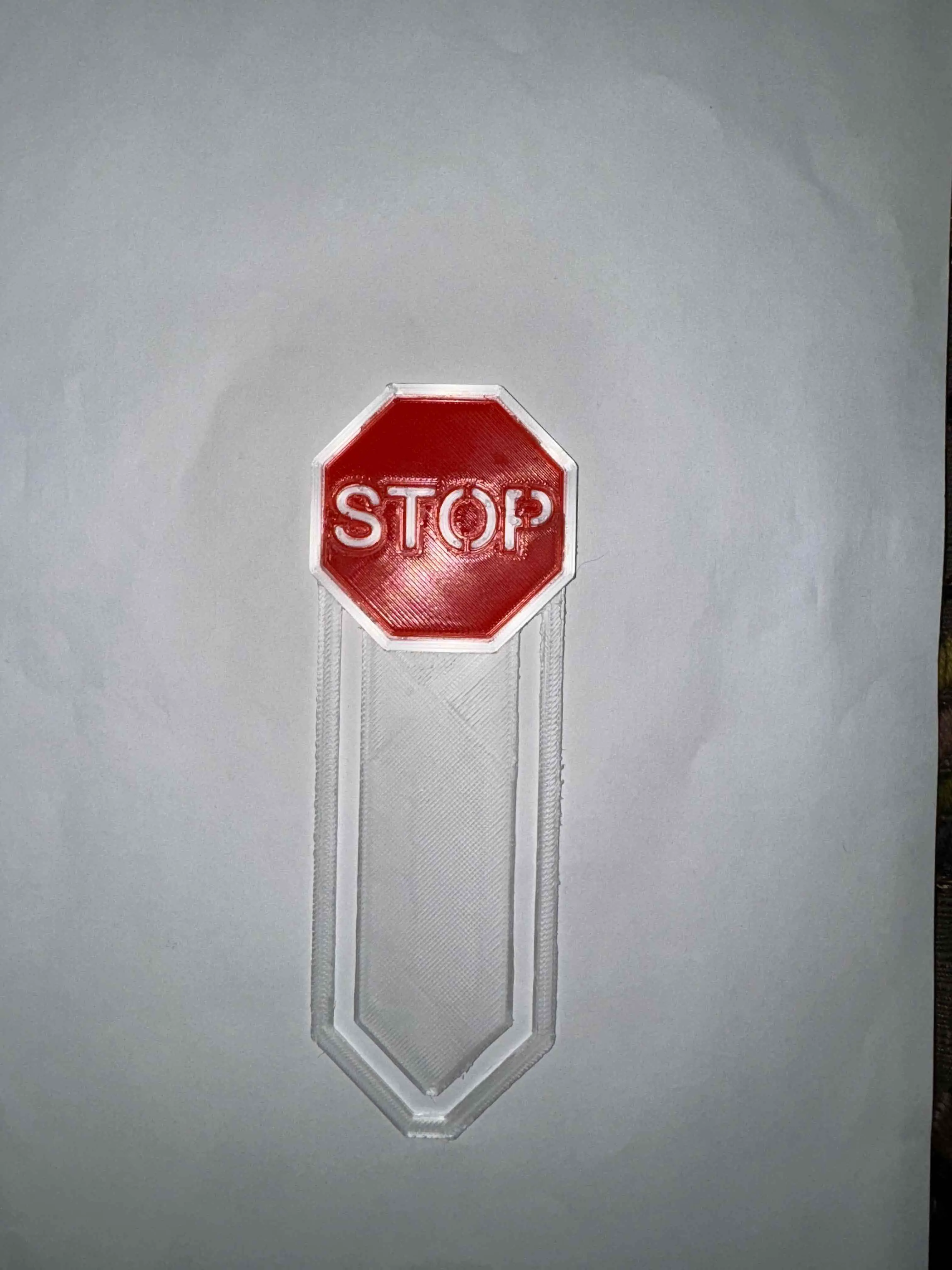 Stop Sign Bookmark