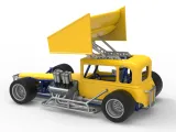 Vintage Winged Supermodified stock car Version 3 Scale 1:25-6