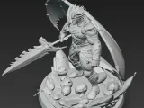 Demonic Winged Overlord – Epic Fantasy 3D Printable Statue-4