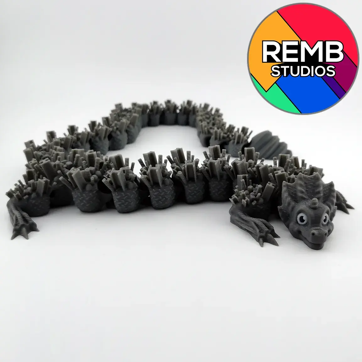 3D Printer Files | 3MF File | Articulated Steel Dragon | Flexi Steel ...