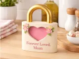 Mother Heart Lock STL File | Forever Loved Mom 3D Model-0