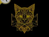 Cat - Geometric - 2D Wall Art Decor-0