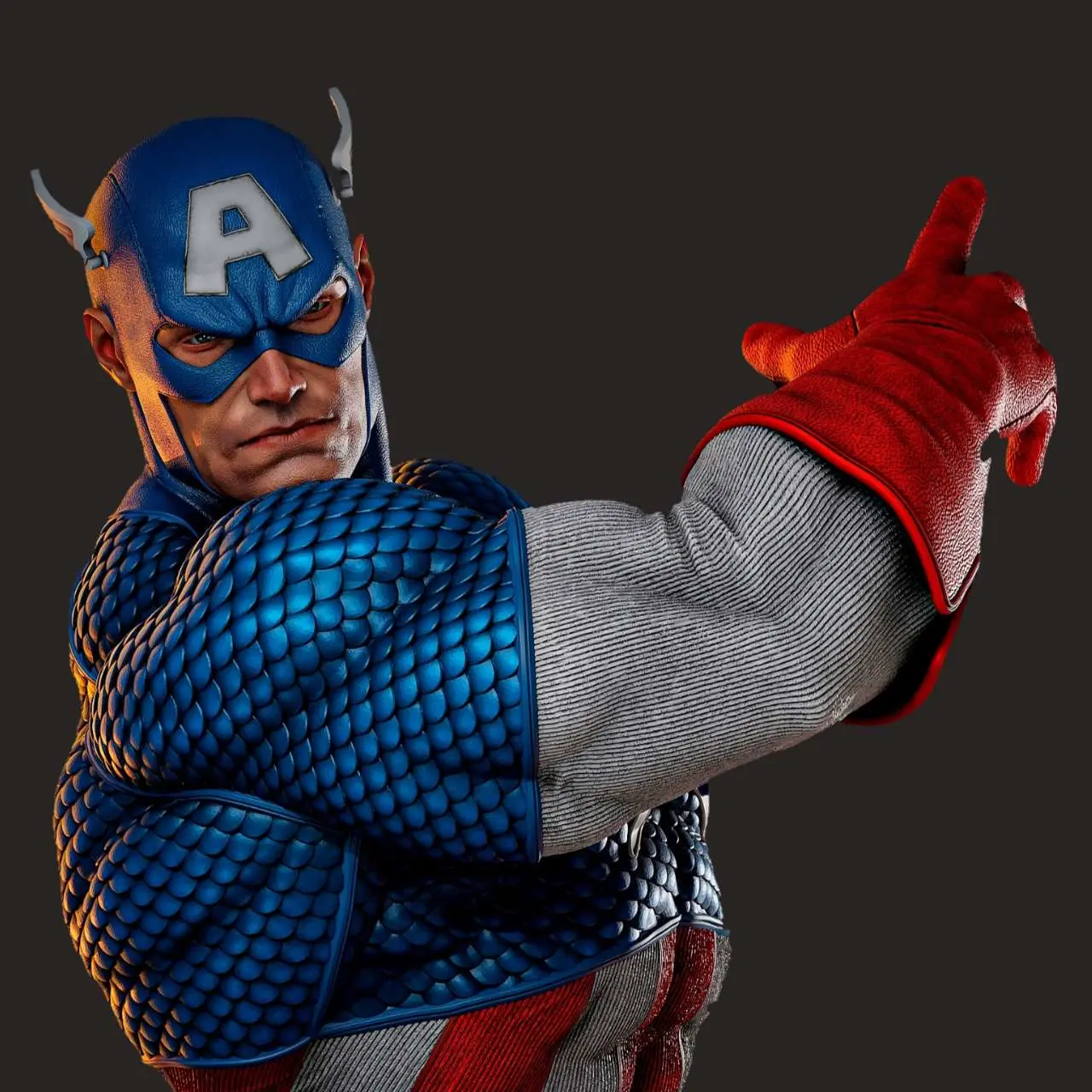 Captain America bust