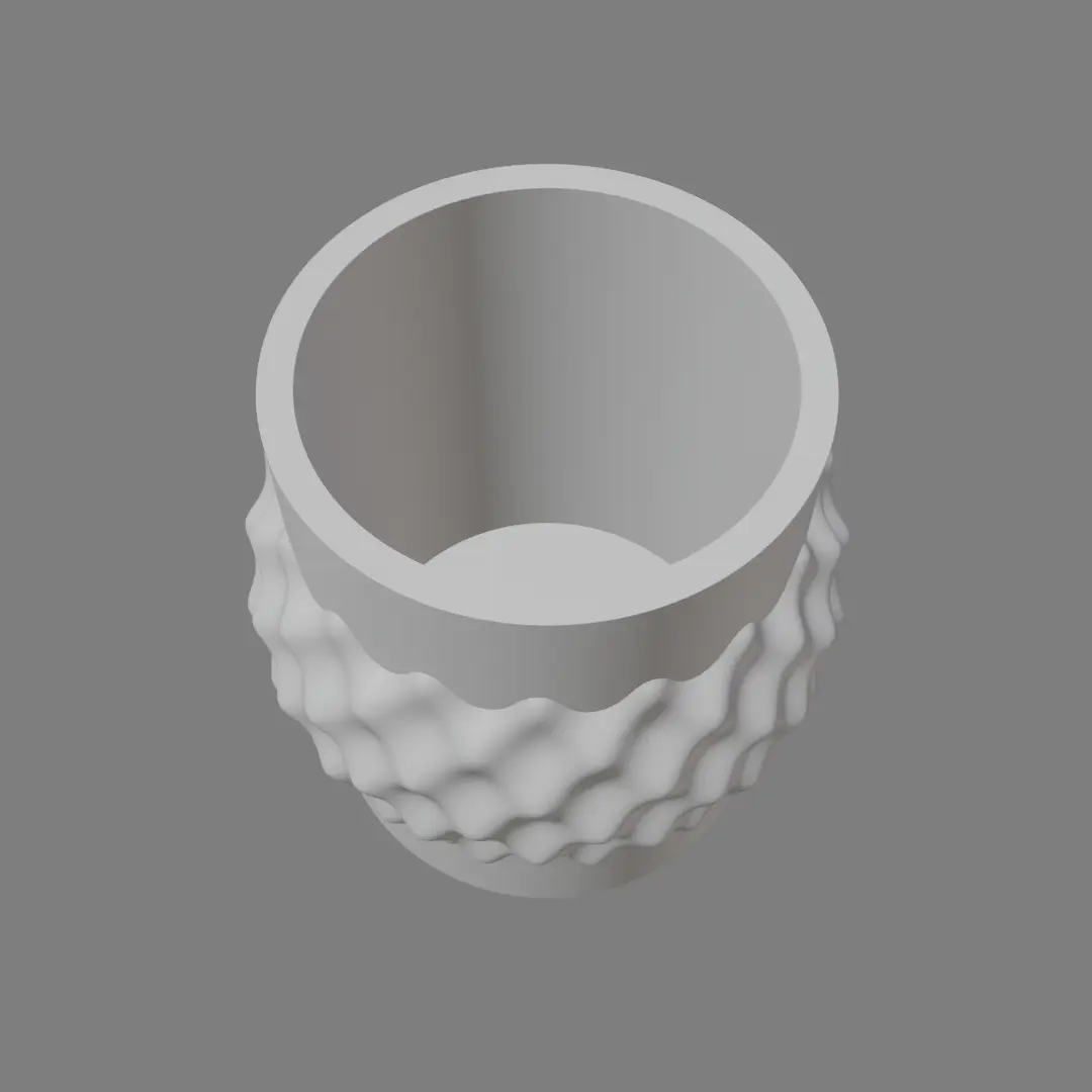 wavy pencil holder
