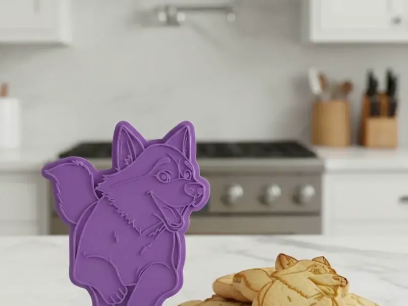 siberian-husky-in-snow-cookie cutter