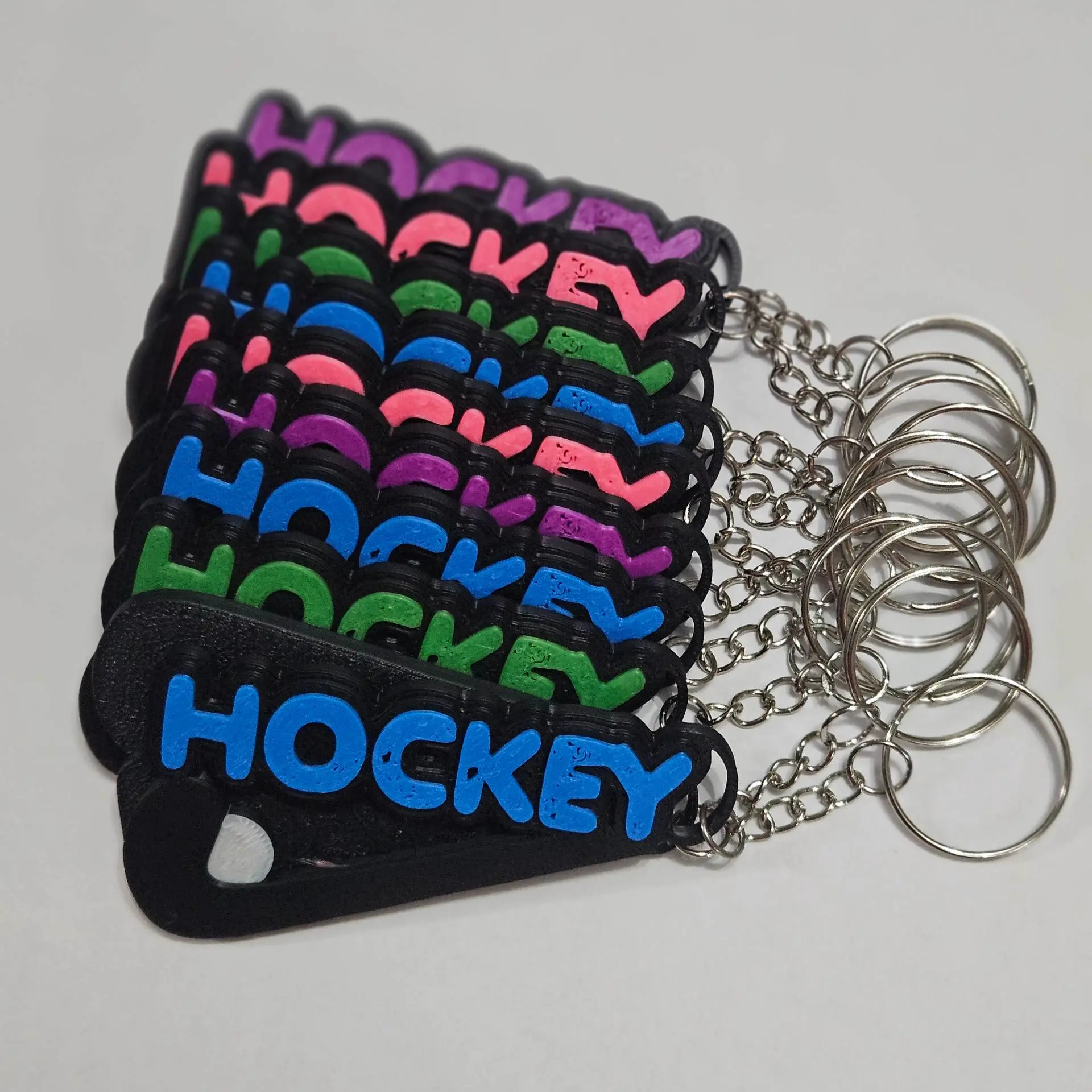 Field Hockey ball and stick key holder