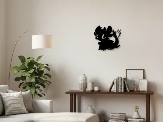 How to Train Your Dragon: Toothless Stylized Wall Sign