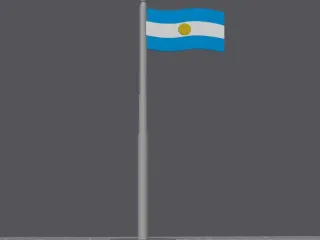 BANDERA ARGENTINA - CON MASTIL
