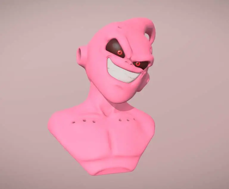 Kid Buu dragonball villain bust