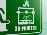 3D Printer Emergency Sign - Left Arrow Up-Left-3