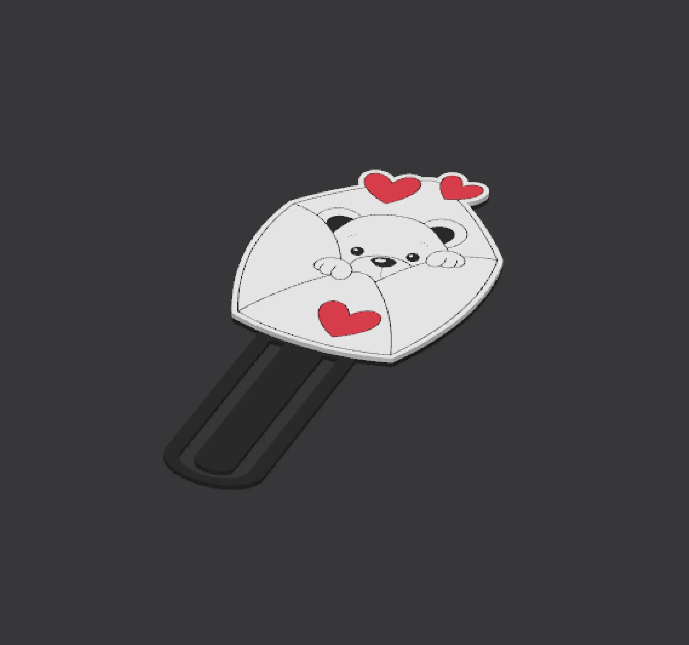 BookMark Decoration Valentines Bear