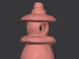 Clay Stone Lantern Decor for Pet Tank-2