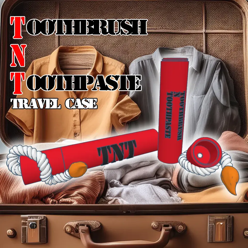 TNT Travel Case – Toothbrush 'N Toothpaste Holder