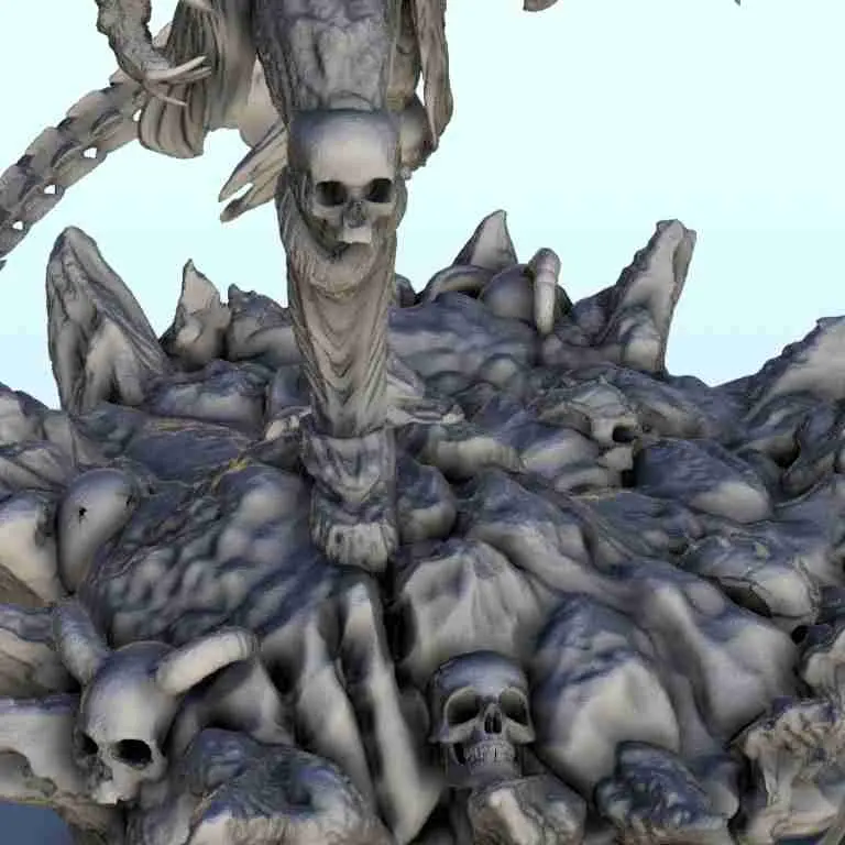 Geflügelter Dämonenlord mit Hörnern - Figur Dark Miniatures Warham
