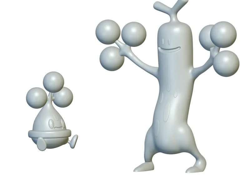 Pokemon Sudowoodo & Bonsly (#185 & #438) - 3D Printing!