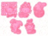 Hello kitty easter cookie cutter set of 5-0