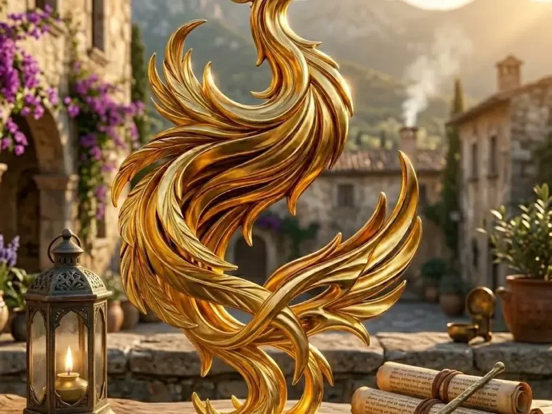 Phoenix sculpture