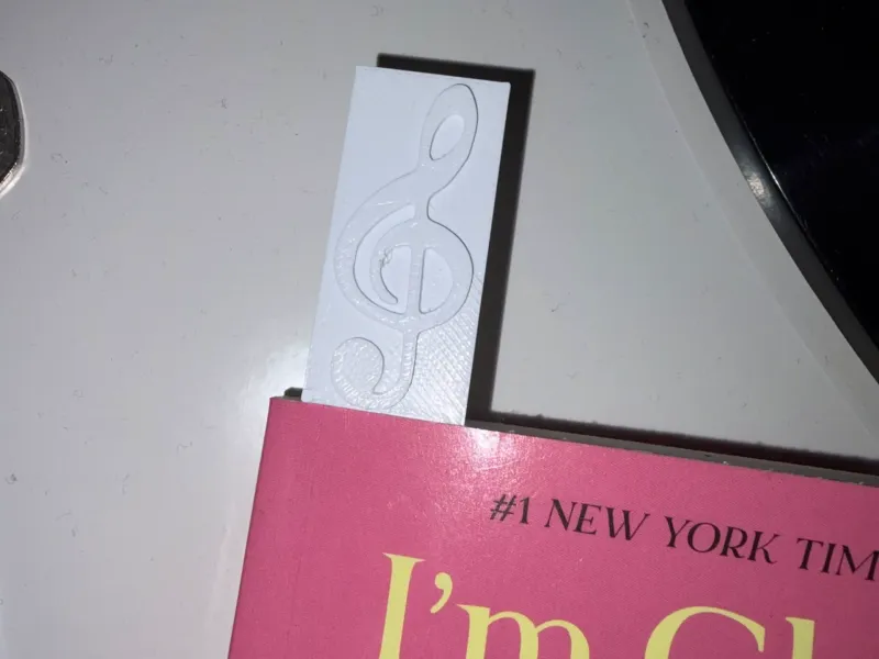 Treble Clef Bookmark