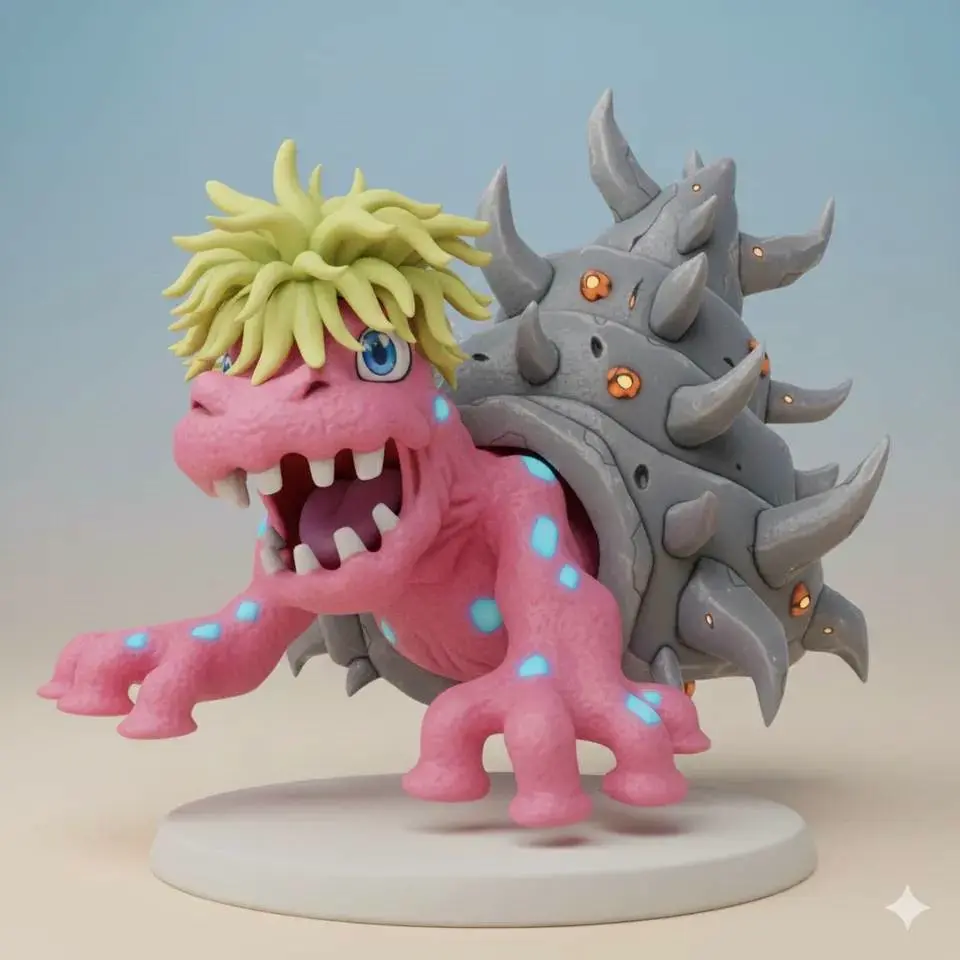 Shellmoon gratuita Characters & Creatures STL Descarga - Shellmon Digimon ...
