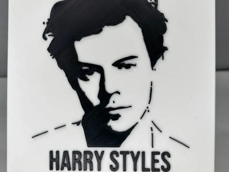Harry Styles svg portrait 150mm tile art